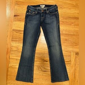 PRVCY Dark Blue Flare Jeans